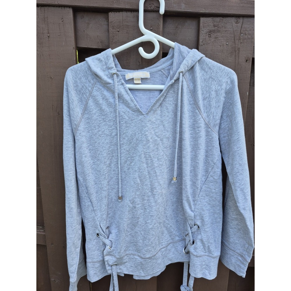 Michael Kors Women's Activewear Top Hoodie Sweatshirt Long Sleeve Size M‎ EUC